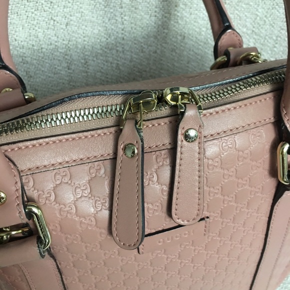 Authentic Gucci MicroGG pink leather bag - Picture 8 of 16